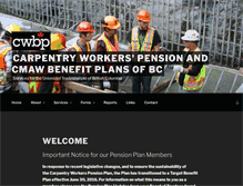 Tablet Screenshot of cwbp.ca